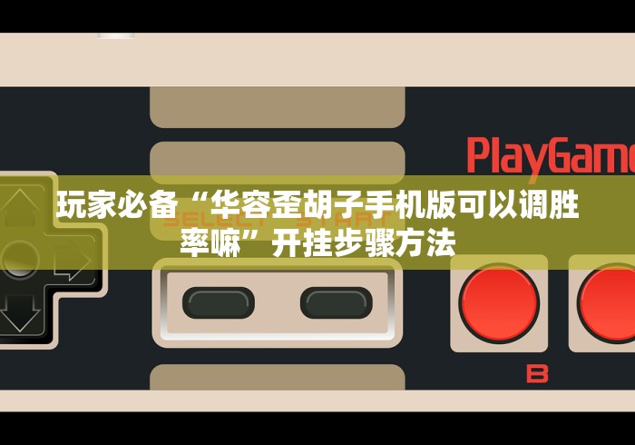 玩家必备“华容歪胡子手机版可以调胜率嘛”开挂步骤方法 玩家必备“华容歪胡子手机版可以调胜率嘛”开挂步骤方法